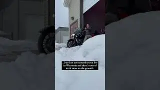 When the snow just won&rsquo;t go away!! #ciro3d #wisconsin #winter #streetglide #motorcycle