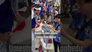Umesto da slave pobedu Japanci 🇯🇵 čiste stadion