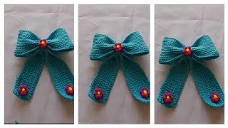 Lazo estilo coquette a crochet tutorial completo súper facil de realizar 