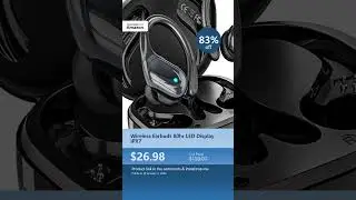 Беспроводные наушники, 80 часов работы, светодиодный дисплей, защита IPX7.