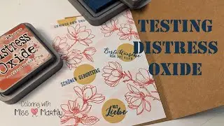 My new DISTRESS OXIDE inks! Perfect for COLORING Backgrounds