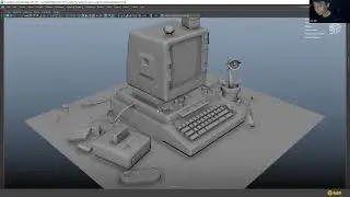 TỰ HỌC 3D HARD SURFACE | COMPUTER_Hướng dẫn thực h&agrave;nh Bake Normal trong phần mềm Maya