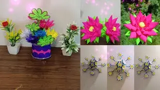 😍How to make easy 3 beautiful house decoration paper craft😍#paperflowers#song@rlartandcraft1422