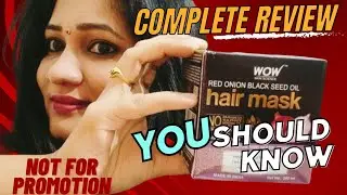 Wow Red Onion Black Seed Oil Hair Mask review in telugu || best hair mask for all hair types