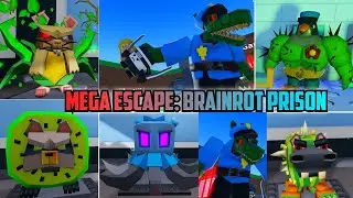 Roblox New Mega Escape Brainrot Prison Obby BETA, Full Game Walkthrough