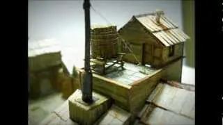 Z scale scratch built old Arkwright Dye factory