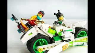 Lego review. Lego 80006 - Lego Monkie Kid White dragon horse bike speed build