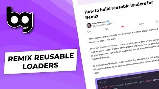 💿 remix reusable loaders