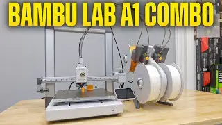 Распаковка и тестирование Bambu Lab A1 Combo AMS Lite &mdash; лучший бюджетный 3D-принтер