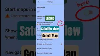 How to enable satellite View in Google Map? #shorts