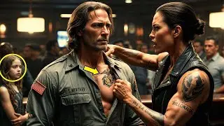 Lady Biker Billionaire Ripped a Single Dad Veteran’s Shirt — The Marine Corps Tattoo Froze the Bar