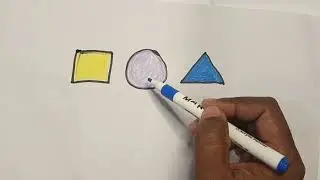 Learn Shapes Tracing for Kids | Square Circle Triangle | Nursery Worksheet