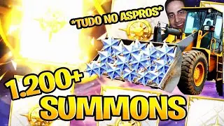 CHUTEI O PAU DA BARRACA... 1200+ SUMMONS NO ASPROS DE GÊMEOS | Saint Seiya Awakening