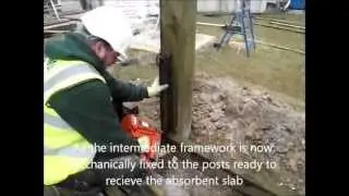 Absorbent Sound Screen Installation and Performance