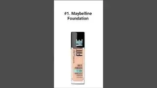Top 5 foundation for oily skin type 🤍 #song #skincare #makeup #foundation #oilyskin #youtube