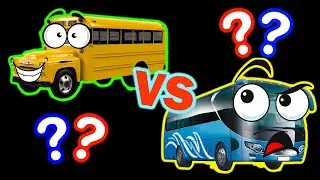 School Bus VS Tourist Bus, Sound Memes, Bus Horn Sound Variations & New Sound Effects