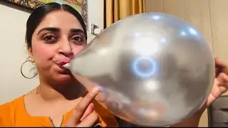 ASMR BLOWING BALLOONS AND POPPING | BALLOONS POPPING |