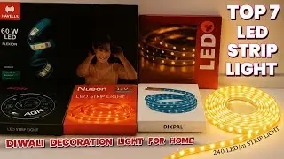 TOP 7 LED Strip Light 5 Meter Price | Diwali Decoration Lights 2025 | Diwali  240 LED/m Strip Light