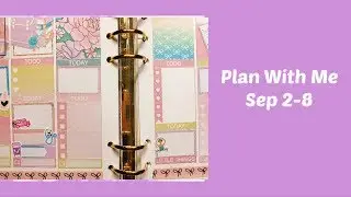 Plan With Me Sep 2-8  feat Simply Me Kish and Happy Sticker Shop|GM Louis Vuitton Agenda|A5|