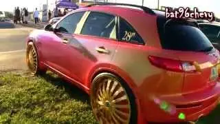 OUTRAGEOUS Orange Infiniti FX35 on 28