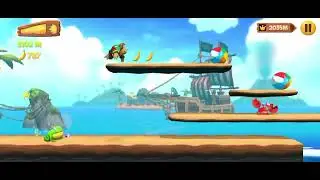 BANANA KONG 2 Gameplay - misi&oacute;n SANTA KONG etapa 5 con nuestro amigo ping&uuml;ino nuevo traje