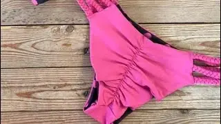 🔥Como fazer franzido embutido em qualquer peça de biquini ou lingerie🤔