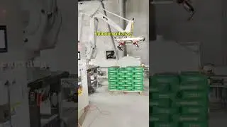 Robotic palletizer. #industrial #machine #robot #factory