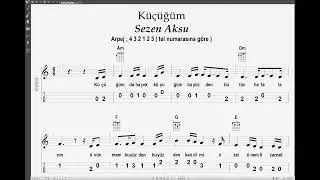 K&uuml;&ccedil;&uuml;ğ&uuml;m - Sezen Aksu / Ukulele Nota Akor Tab