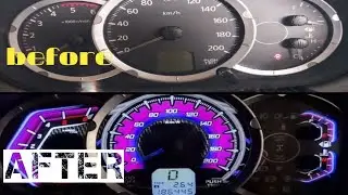 CHANGE CAR SPEEDOMETER STICKERS