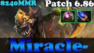 Dota 2 Highlights | Miracle - 8240MMR Plays SandKing With Aganhim's | Top MMR Replay