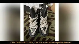 Black Cross Straps Thick Bottom Block Heel Short Boots Woman Winter 2025 Round Toe Heightening Boots