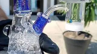 Built2Last Dichro Tube Str8 Glass Jar Spinner Cap