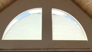 Quarter Round Arch Motorized Window Blinds