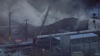 VIDEO: SkyCam9 over reported house explosion in north Oswego