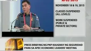 APEC Security Task Force briefing