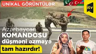 Azərbaycan KOMANDOSU d&uuml;şməni əzməyə tam hazırdır! UNİKAL G&Ouml;R&Uuml;NT&Uuml;LƏR - Pakistani Reaction