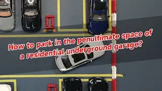 How to park in the penultimate space of a residential underground garage?