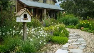 Create Outdoor Living Trends: Creating A Beautiful Garden Focal Point With A Rustic Birdhouse