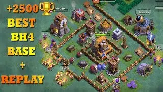 Clash of Clans: Builder Hall 4 Base / BH4 Builder Base + Defense Replay / Base Layout