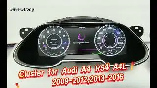 Audi A4 Cluster Lcd panel demo for #audia4avant #audirs4avant #audis4 #audia4b8 #audia4b6