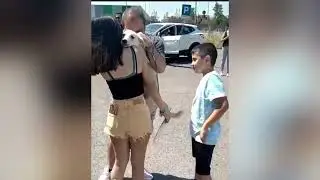 CANE ADOTTATO DOPO ANNI DI CANILE E QUANDO IL PADRONE LO PRENDE IN BRACCIO GUARDATE CHE FA!!