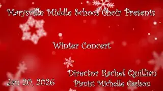 MMS Winter Choir Concert 2026