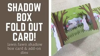 Lawn Fawn Shadow Box Spring Fold Out Card