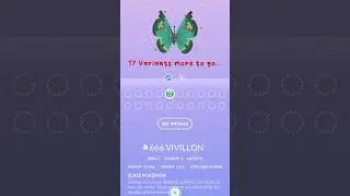 Vivillion Garden Form | Evolution from Scatterbug to Spewpa to Vivillion in one minute | Pokemon Go