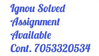 RDD 7 Ignou Solved Assignment
