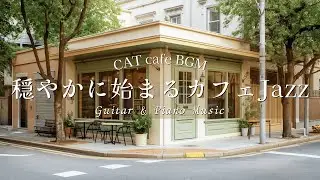 Calm Cat Cafe Jazz ☕🐈 | Guitar & Piano | Relaxing Cafe BGM (1.5 Hours)