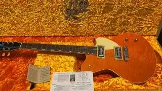 🎸2010 Koll Duo Glide Guitar in Round Up Orange W/OHSC-Awesome!