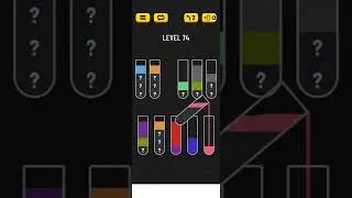 Water sort puzzle level 74