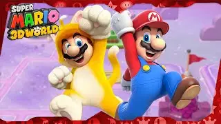 Super Mario 3D World for Wii U ᴴᴰ | World 5 (All Green Stars & Stamps) Solo Mario