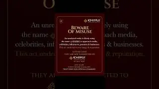 TRUST ONLY OUR OFFICIAL CHANNELS! DM us for further assitance. #KhimjiJewellers #OfficialNotice